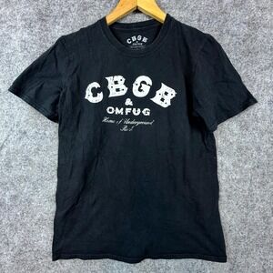CBGB & OMFUG Shirt Small‎ Black Home of Underground Rock Punk Music 90s Style